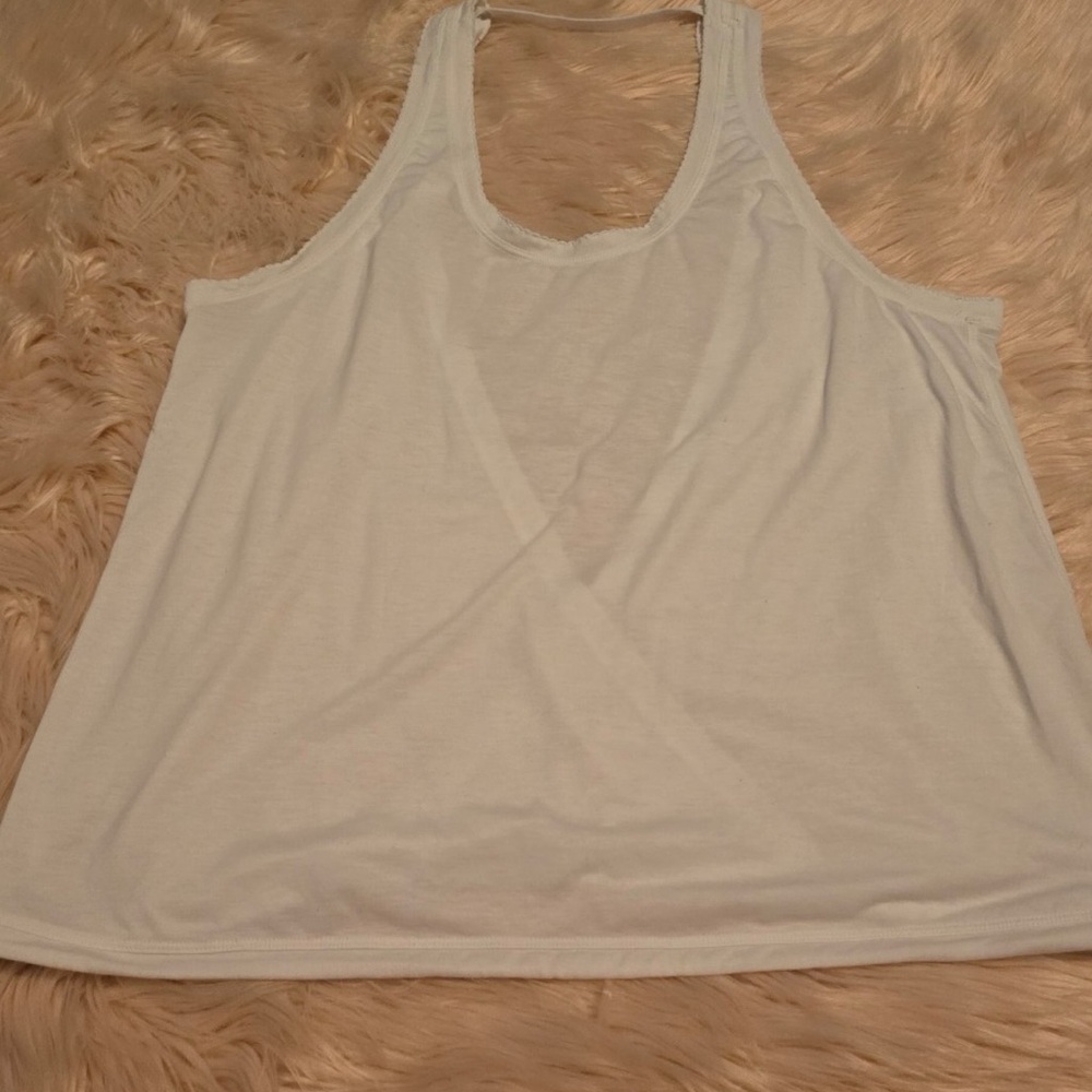 Lululemon Athletica Cream Wrap Backless Tank Top